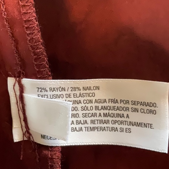 Future Collective Burgundy Collared Long Sleeves Smocked Midi Dress Size XXL - Picture 6 of 14